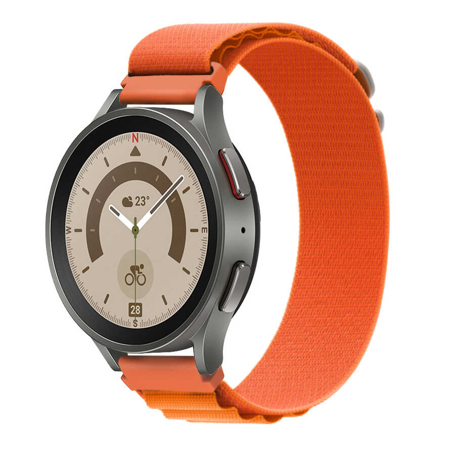 Samsung Galaxy Watch 42mm Uyumlu Zore KRD-74 20mm Hasır Kordon - 9
