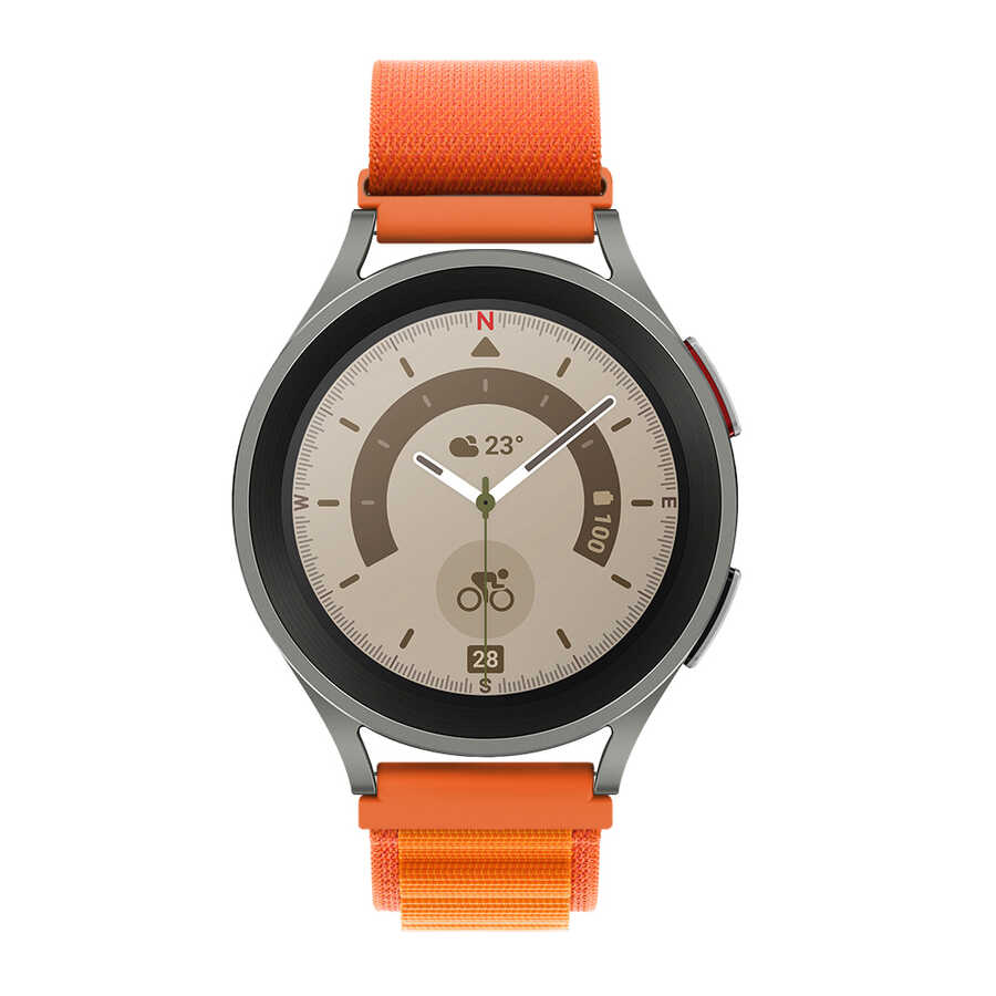 Samsung Galaxy Watch 42mm Uyumlu Zore KRD-74 20mm Hasır Kordon - 10