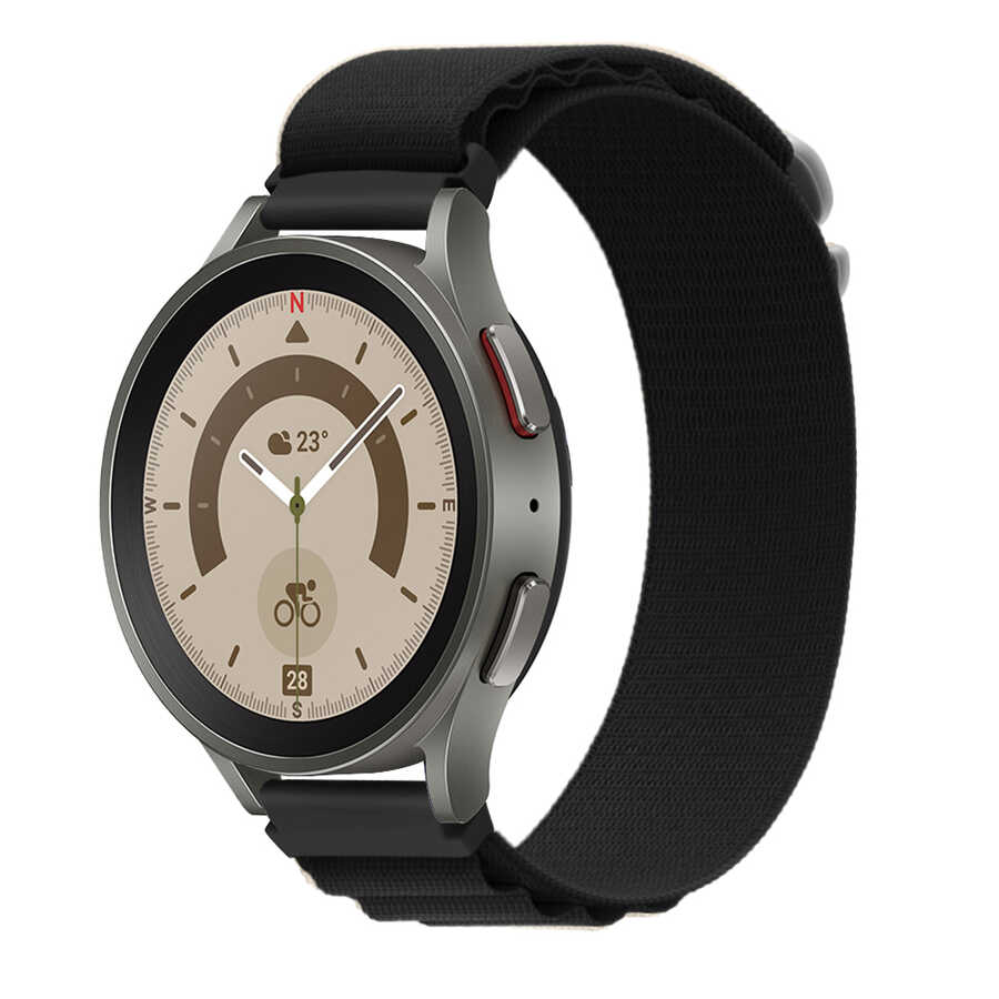 Samsung Galaxy Watch 42mm Uyumlu Zore KRD-74 20mm Hasır Kordon - 15