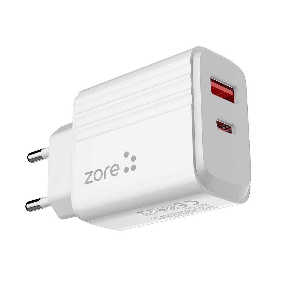 Zore Play Serisi PL3 Lightning 2in1 Seyahat Şarj Aleti 20W - 1