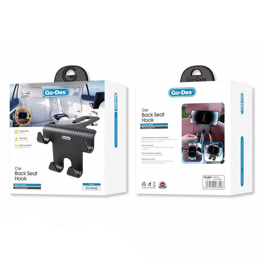 Go Des GD-HD660 Arka Koltuk Askılı Tasarım Araç Telefon Tutucu - 1