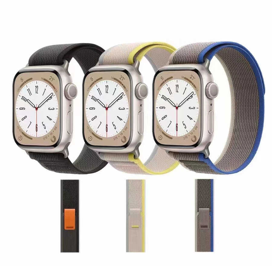 Apple Watch 38mm Uyumlu Zore KRD-77 Hasır Kordon - 3