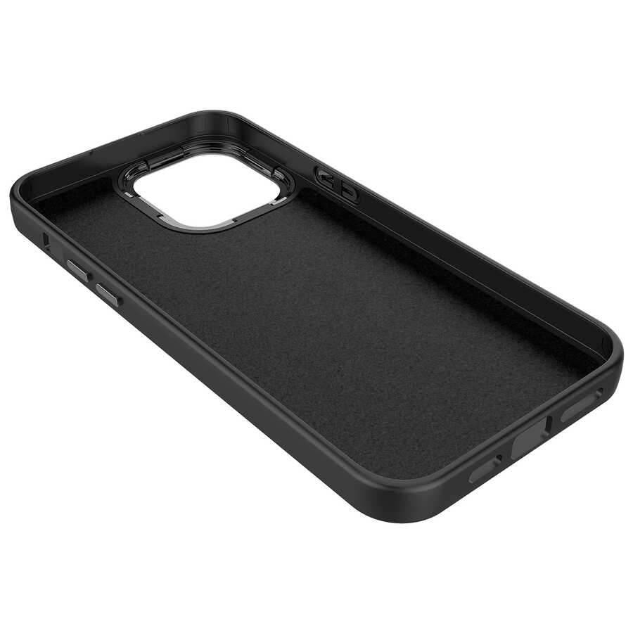 Apple iPhone 12 Uyumlu Kılıf Metal Çerçeve ve Buton Tasarımlı Silikon Zore Luna Kapak - 2