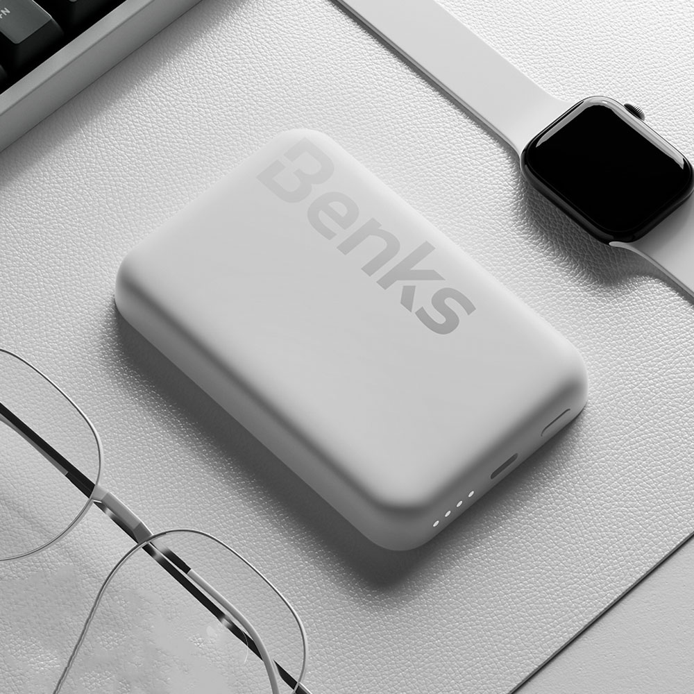 Benks MP10 Magsafe Magnetik İnce Tasarımlı Powerbank 6000mAh - 1