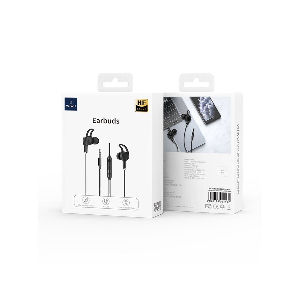 Wiwu EB309 Hi-Fi Ses Kaliteli 3.5mm Kulakiçi Kulaklık - 2