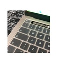 Apple Macbook 16' Touch Bar Uyumlu A2141 Zore Klavye Koruyucu Transparan Buzlu Silikon Ped