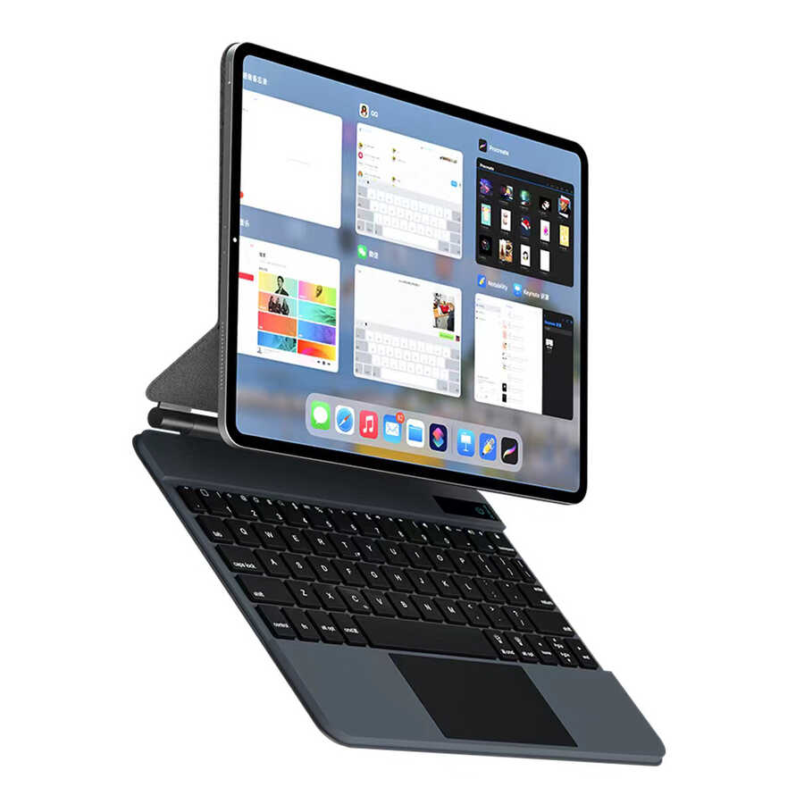Apple iPad Pro 12.9 2022 M2 Uyumlu Wiwu Magic Keyboard - 16