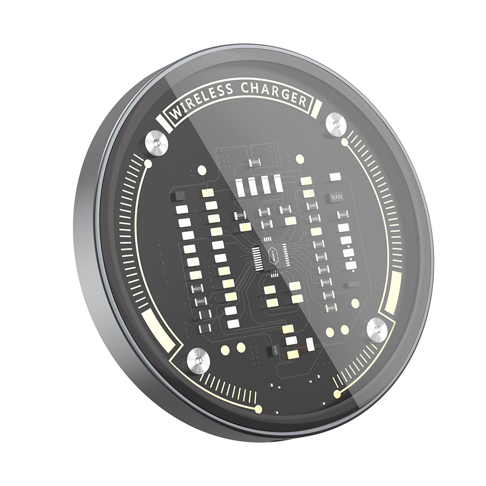 Wiwu M17 Magnetik Intelligent Transparan Wireless Şarj Ultra İnce Şeffaf 15W Android iOS Destekli - 5