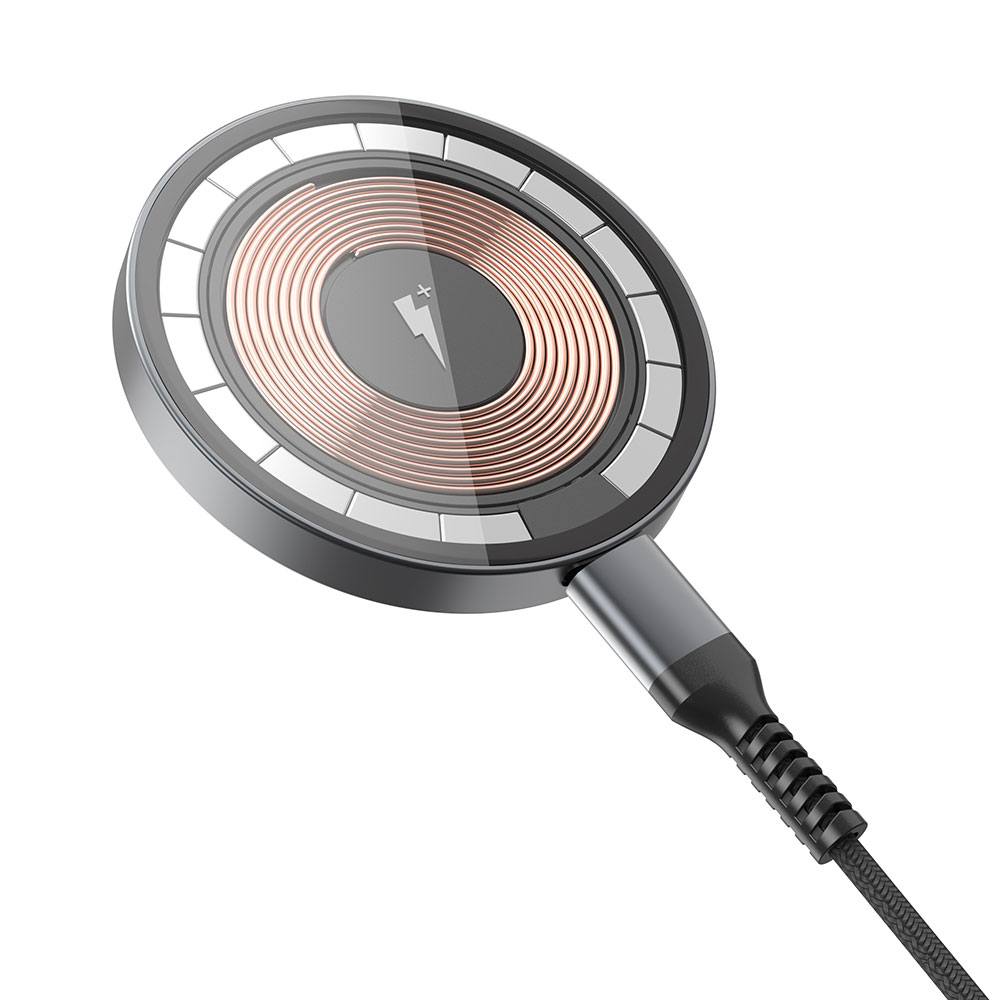 Wiwu M17 Magnetik Intelligent Transparan Wireless Şarj Ultra İnce Şeffaf 15W Android iOS Destekli - 6