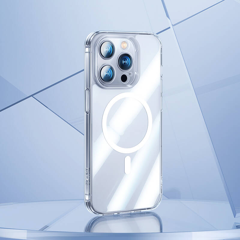 Apple iPhone 14 Pro Uyumlu Kılıf Magsafe Şarj Özellikli Kamera Korumalı Benks Corning Glass Serisi Kapak - 1