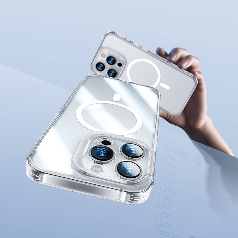 Apple iPhone 14 Pro Uyumlu Kılıf Magsafe Şarj Özellikli Kamera Korumalı Benks Corning Glass Serisi Kapak - 2