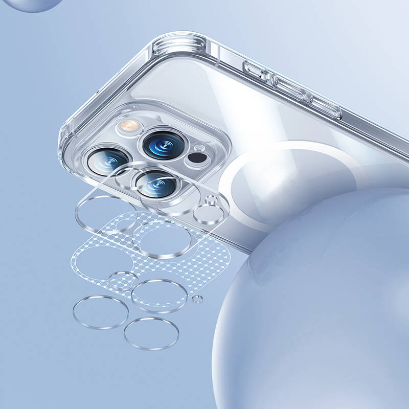 Apple iPhone 14 Pro Uyumlu Kılıf Magsafe Şarj Özellikli Kamera Korumalı Benks Corning Glass Serisi Kapak - 6