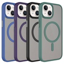 Apple iPhone 15 Uyumlu Kılıf Mat Arka Yüzey Wireless Şarj Özellikli Zore Flet Magsafe Kapak - 1