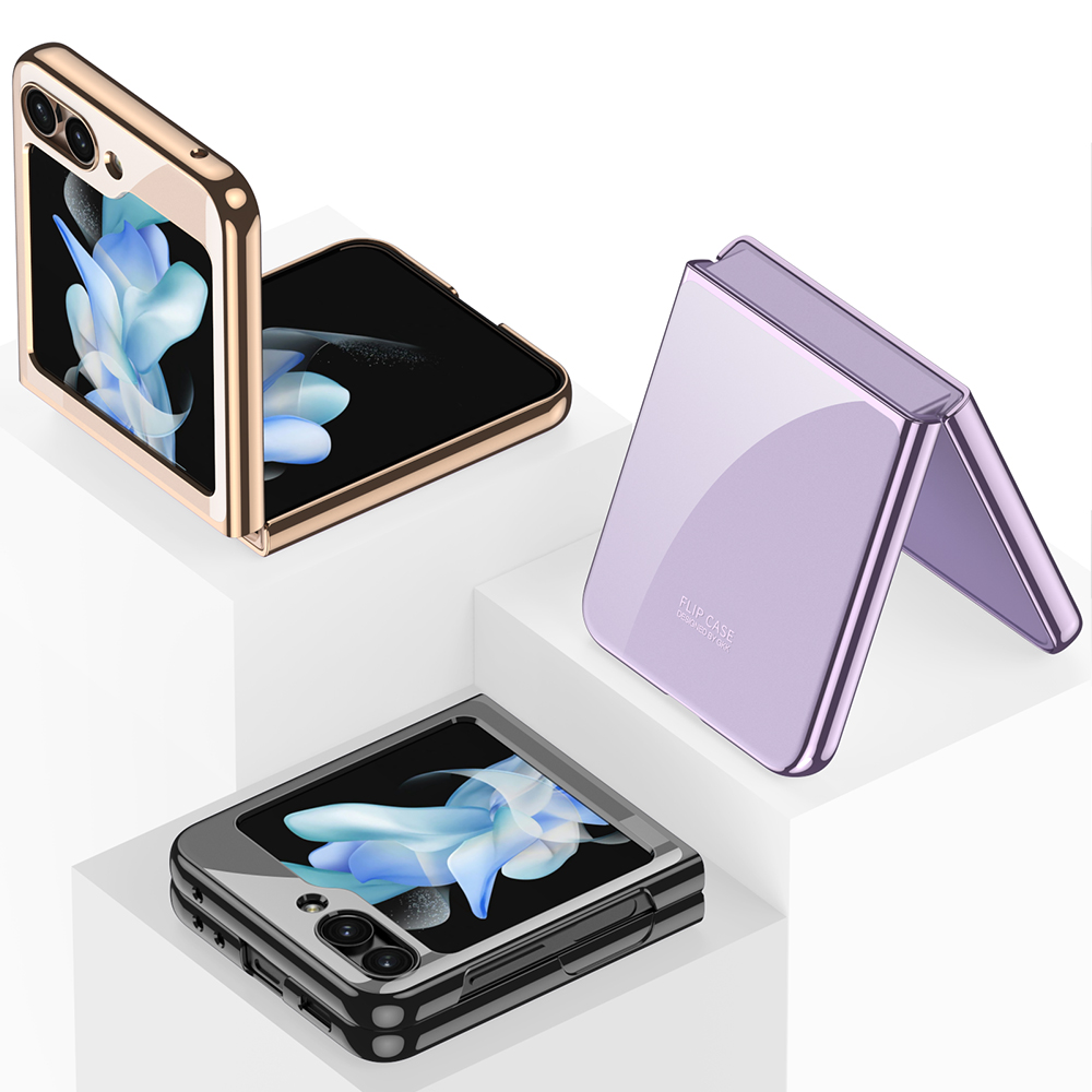 Samsung Galaxy Z Flip 5 Uyumlu Kılıf Zore Kıpta Lensli Kapak - 6