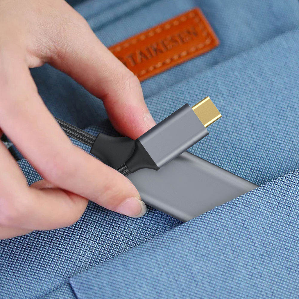 Zore QG05 8K 60 Hz Görüntü Kalitesi Type-C to HDMI Dönüştürücü 15cm - 6