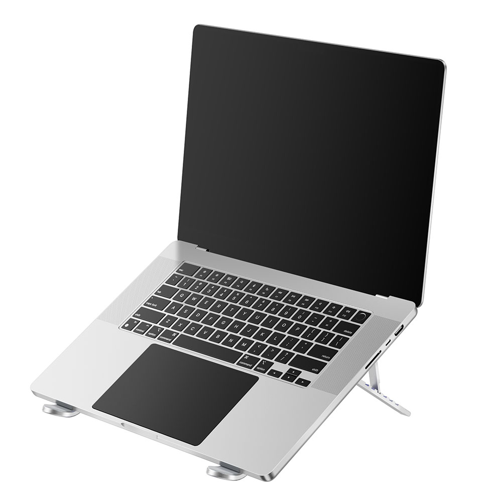 Wiwu S400 Pro Çift Fanlı Işıklı Katlanabilir Ayarlanabilir Laptop Standı 5W 3000RPM - 1