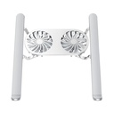 Wiwu S400 Pro Çift Fanlı Işıklı Katlanabilir Ayarlanabilir Laptop Standı 5W 3000RPM - 4