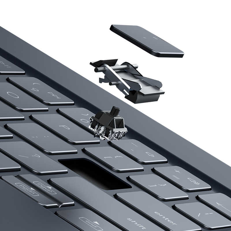 Apple iPad Pro 12.9 2022 M2 Uyumlu Benks KB02 Kablosuz Klavyeli Kılıf - 4