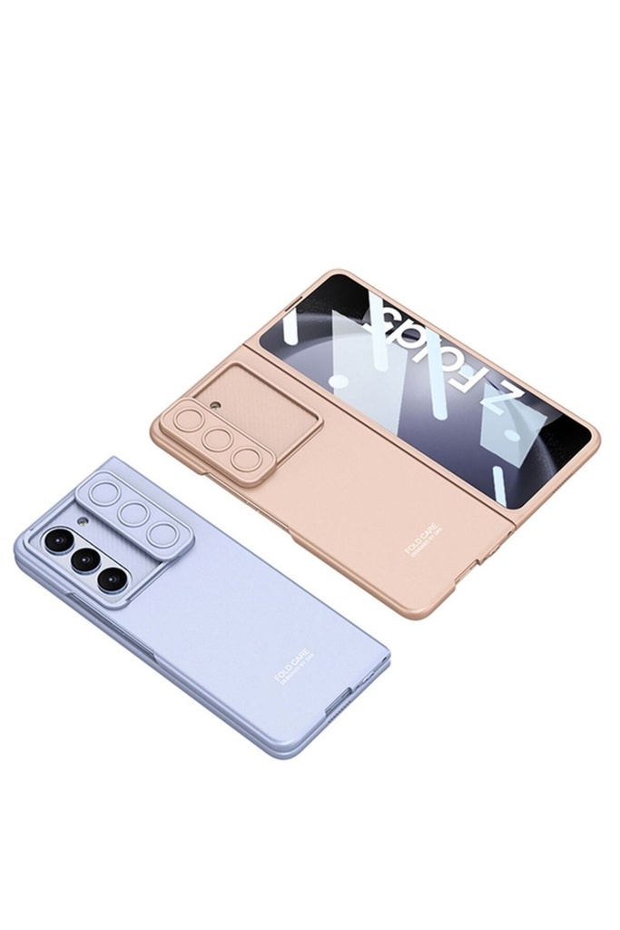 Samsung Galaxy Z Fold 5 Uyumlu Kılıf Kamera Korumalı Zore Kıpta Sürgülü Kapak