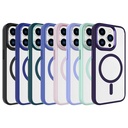 Apple iPhone 15 Pro Uyumlu Kılıf Wireless Şarj Özellikli Zore Krom Magsafe Silikon Kapak - 1