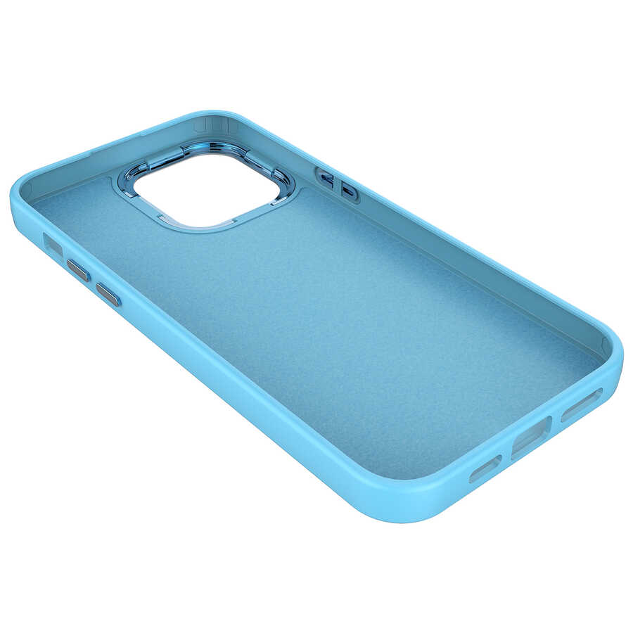 Apple iPhone 12 Pro Uyumlu Kılıf Metal Çerçeve ve Buton Tasarımlı Silikon Zore Luna Kapak - 7