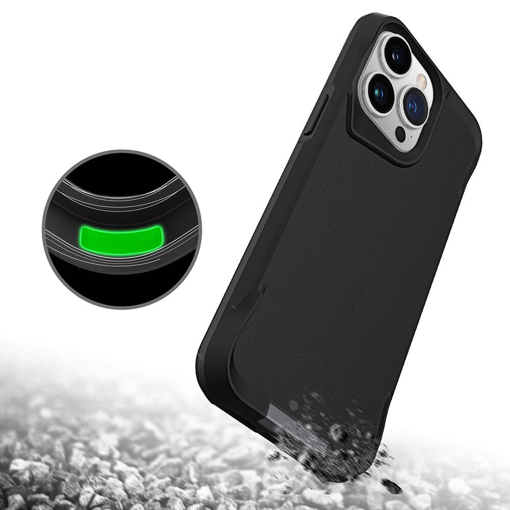 Apple iPhone 15 Pro Uyumlu Kılıf Zore Airbag Kenarlı T-Max Mat Standlı Kapak - 4