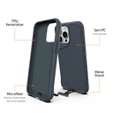 Apple iPhone 15 Pro Uyumlu Kılıf Zore Airbag Kenarlı T-Max Mat Standlı Kapak - 16