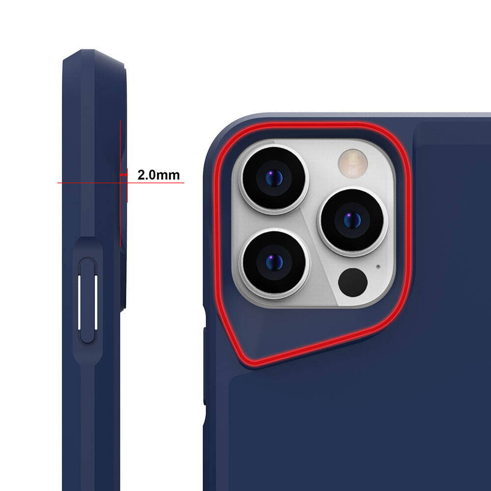 Apple iPhone 15 Pro Uyumlu Kılıf Zore Airbag Kenarlı T-Max Mat Standlı Kapak - 23