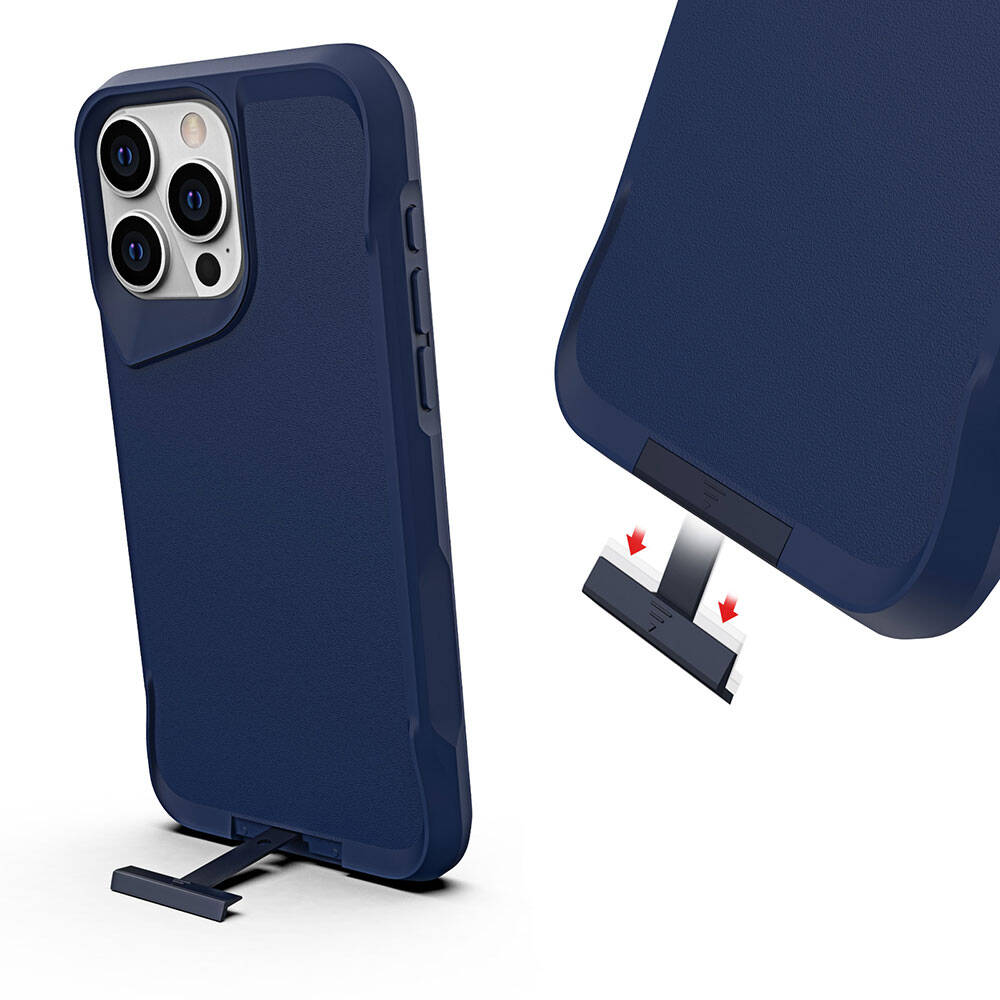 Apple iPhone 15 Pro Uyumlu Kılıf Zore Airbag Kenarlı T-Max Mat Standlı Kapak - 27