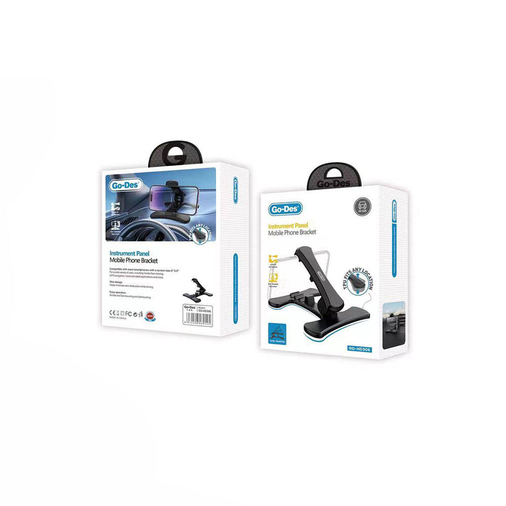 Go Des GD-HD306 Ayarlanabilir Düz Zemin Araç Telefon Tutucu - 1