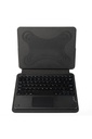 Zore Border Keyboard 13" inç Universal Bluetooh Bağlantılı Standlı Klavyeli Tablet Kılıfı