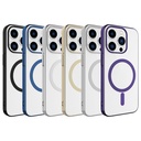 Apple iPhone 15 Pro Uyumlu Kılıf Zore Wireless Şarj Özellikli Pixel Magsafe Kapak - 1