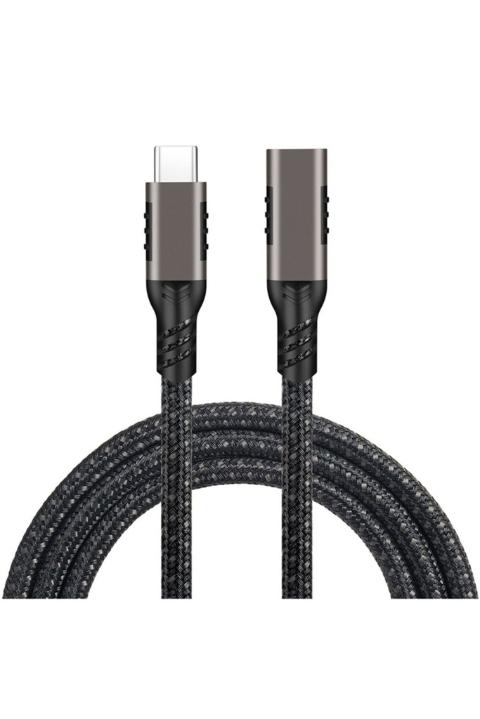 Qgeem Extension USB3.2 Type-C PD Uzatma Kablosu 100W 20Gbps 4K@60Hz 0.2 Metre