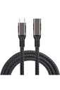 Qgeem Extension USB3.2 Type-C PD Uzatma Kablosu 100W 20Gbps 4K@60Hz 0.2 Metre