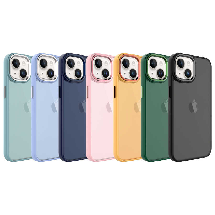 Apple iPhone 14 Uyumlu Kılıf Buzlu Sert PC Zore May Kapak - 1