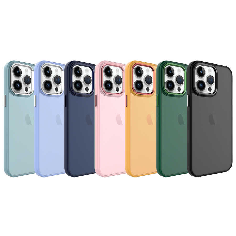 Apple iPhone 14 Pro Max Uyumlu Kılıf Buzlu Sert PC Zore May Kapak - 1