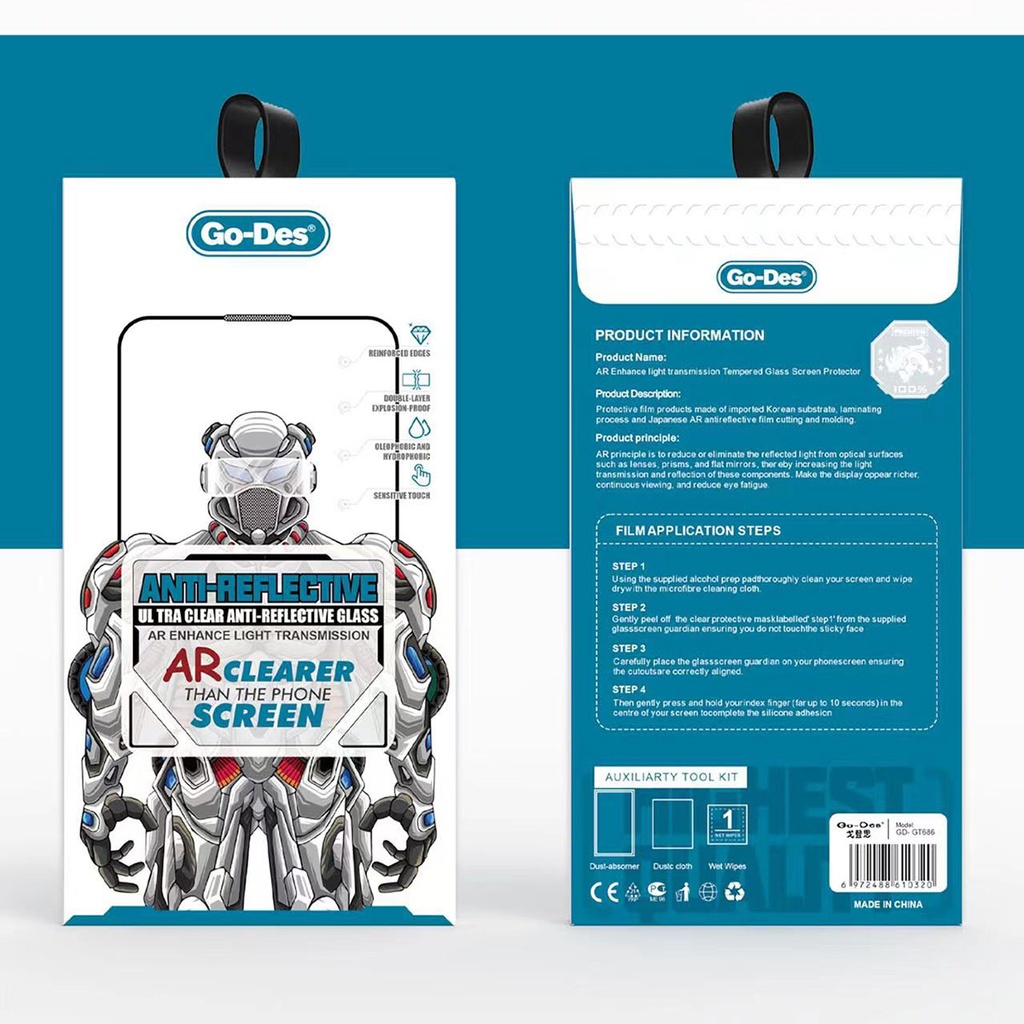 Apple iPhone 11 Pro Max Uyumlu Go Des Anti Reflective Temperli Cam Ekran Koruyucu - 2