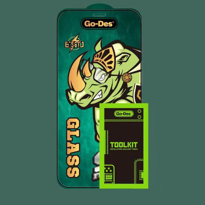 Apple iPhone 14 Plus Uyumlu Go Des 9D Full Cover Temperli Cam Ekran Koruyucu - 1