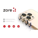 Apple iPhone 15 Pro Max Uyumlu Zore CL-12 Premium Safir Parmak İzi Bırakmayan Anti-Reflective Kamera Lens Koruyucu - 5