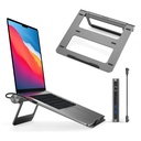 Wiwu A821CH 8in1 Hub Bağlantı İstasyonlu Notebook Laptop Standı PD3.0/USB3.0/RJ45 (1000Mbps)/SD/TF/HDMI (4K@30Hz) - 5
