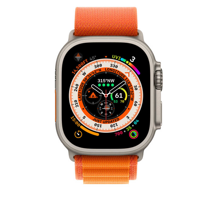 Apple Watch Ultra 49mm Uyumlu Kordon Wiwu WU-01 Hasır Örgü Strap Kayış - 6