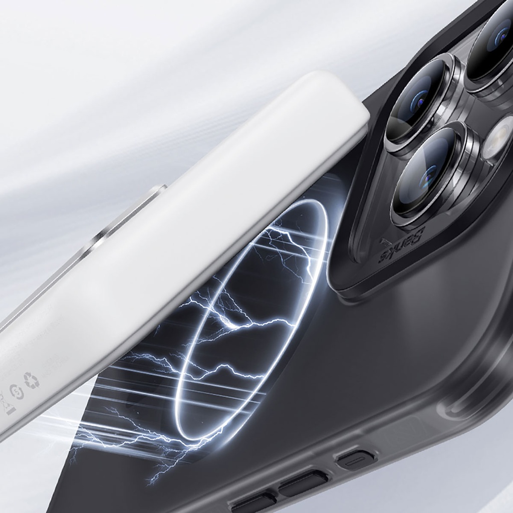 Apple iPhone 15 Pro Max Uyumlu Kılıf Magsafe Şarj Özellikli Benks Lucid Armor Kapak - 6