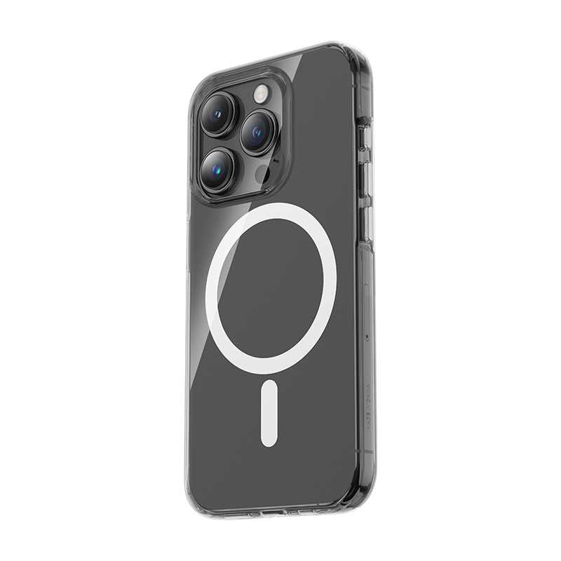 Apple iPhone 15 Pro Uyumlu Kılıf Magsafe Şarj Özellikli Benks ​​​​​​Crystal Serisi Şeffaf Kapak - 11
