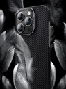 Apple iPhone 15 Pro Max Uyumlu Kılıf Magsafe Özellikli Karbon Fiber Benks Essential ArmorAir 600D Kevlar Kapak - 8
