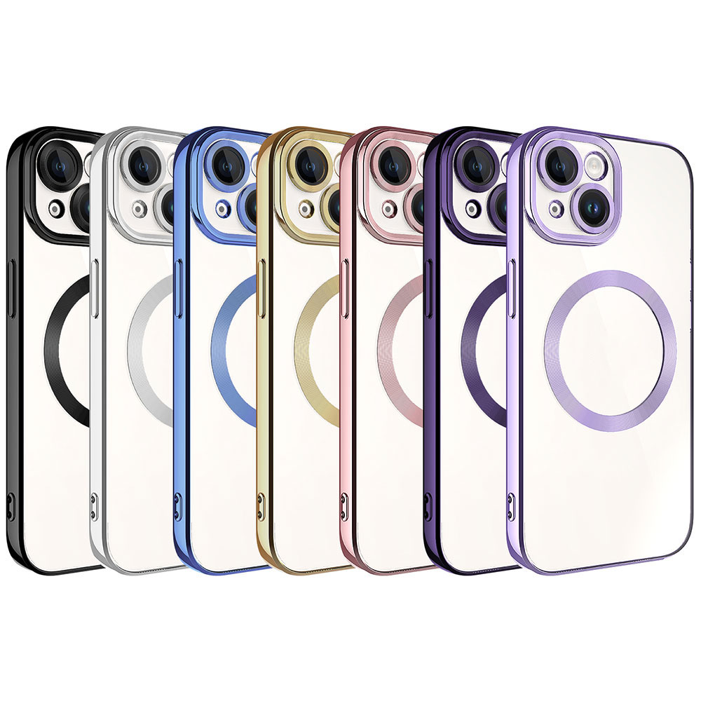 Apple iPhone 15 Plus Uyumlu Kılıf Magsafe Wireless Şarj Özellikli Zore Setro Silikon - 1