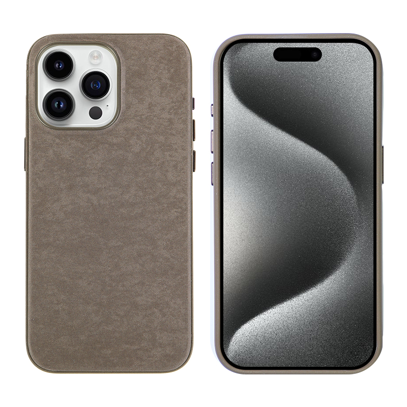 Apple iPhone 15 Pro Max Uyumlu Kılıf Zore Mikro Fiber Mimoza Kapak - 1