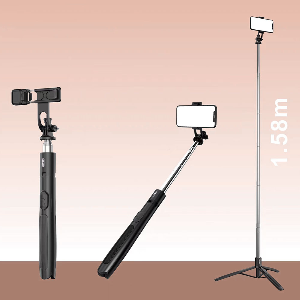Go Des GD-ST81 Çok Fonksiyonlu 6 Kademeli Teleskopik Tripod Stand Özellikli Bluetooth Selfie Çubuğu - 2