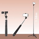 Go Des GD-ST81 Çok Fonksiyonlu 6 Kademeli Teleskopik Tripod Stand Özellikli Bluetooth Selfie Çubuğu - 2