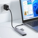 Wiwu Alpha A731HC 7 in 1 Type-C Hub 100W Şarj Destekli SD Kart-Hdmi-Usb Çoğaltıcı - 2