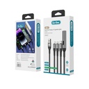 Go Des GD-UC321 4in1 Lightning – Type-C – Micro USB Ultra Hızlı Şarj Kablosu + Çakmak - 1